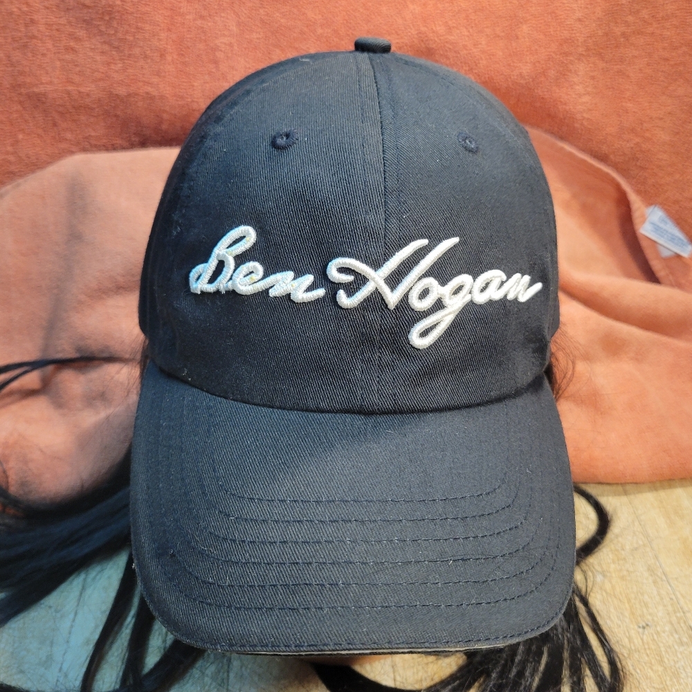 Ben Hogan Black Baseball Cap with American Flag